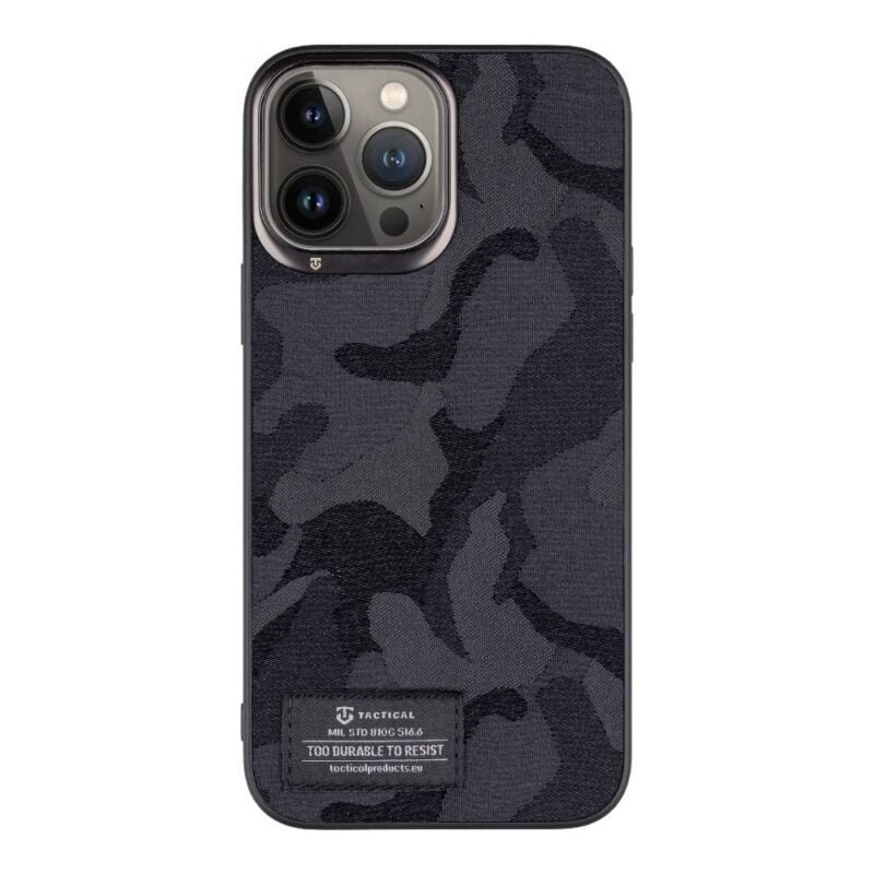 Tactical iPhone 13 Pro Max Camo Troop Cover - 8596311209284 - Noir