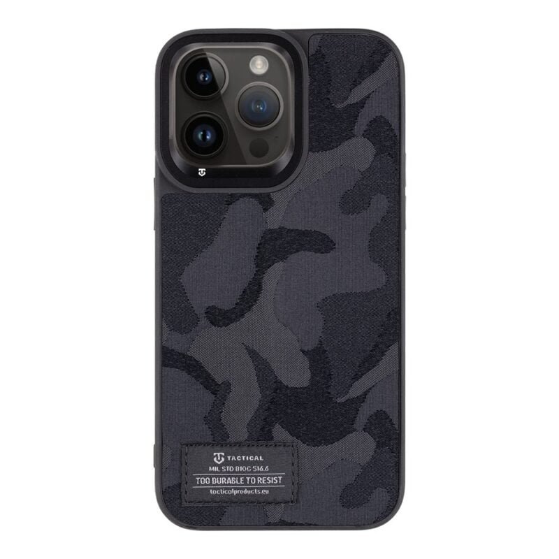 Tactical iPhone 14 Pro Max Camo Troop Cover - 8596311209253 - Noir