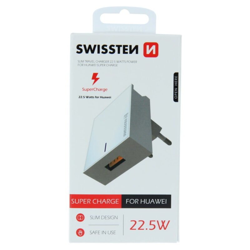 Swissten SuperCharge Travel Charger (22.5W) - 22049800 - Blanc