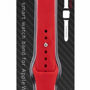 Swissten Apple Watch 38-40mm Bracelet en silicone - 46000102 - Rouge