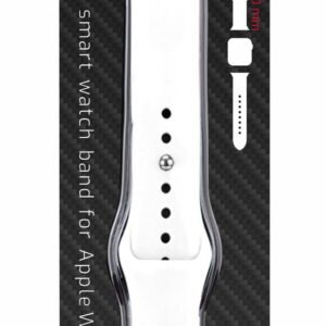 Swissten Apple Watch 38-40mm Bracelet en silicone - 46000104 - Blanc