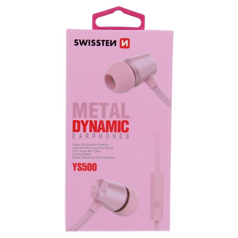 Swissten Dynamic Earbuds - 51107004 - YS500 - Rose Gold