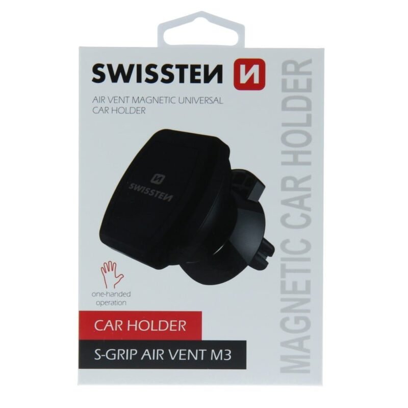 Swissten S-Grip M3 Magnetic Air Vent Car Holder - 65010307 - Noir