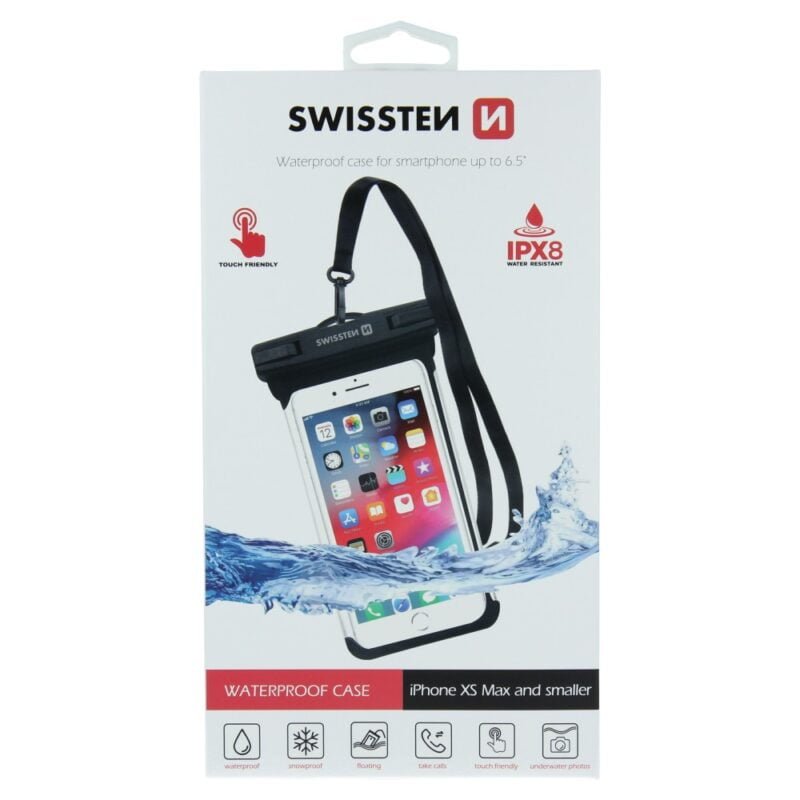 Swissten Waterproof Case - 32900800 - Noir