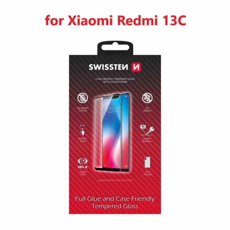 Swissten Xiaomi Redmi 13C (23100RN82L/23106RN0DA) Film Verre Trempé - 54501854 - Full Glue