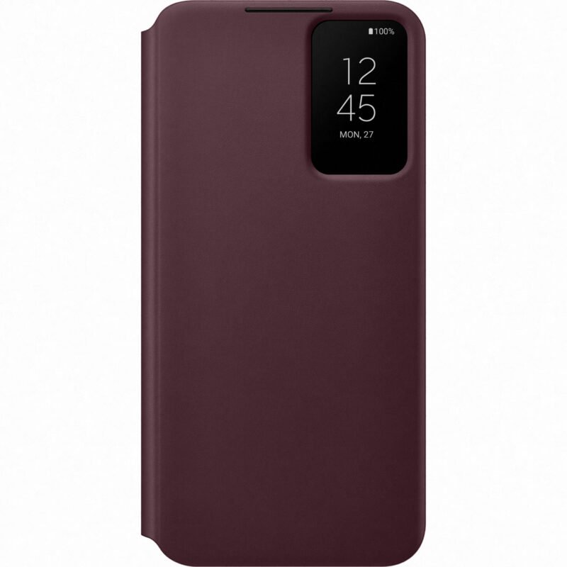 Samsung SM-S906B Galaxy S22 Plus Smart Clear View Cover - EF-ZS906CEEGEE - Burgundy Rouge