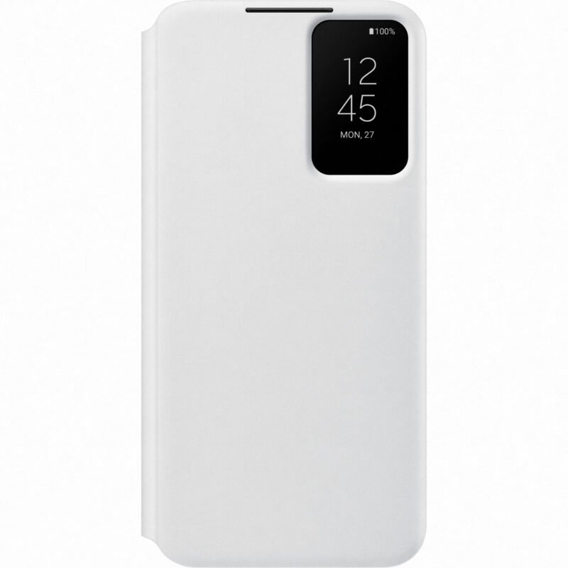 Samsung SM-S906B Galaxy S22 Plus Smart Clear View Cover - EF-ZS906CWEGEE - Blanc
