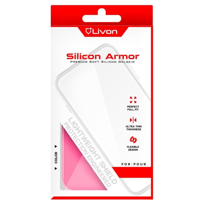 Livon Apple iPhone 12 Pro Max Silicon Armor - Rose
