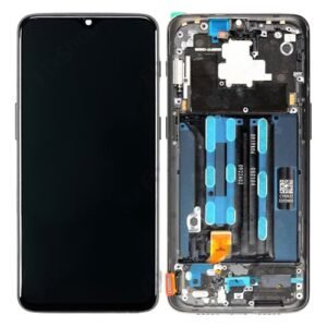 OnePlus 6T (A6013) Écran LCD + Tactile Avec Cadre 2011100040 Mirror Noir
