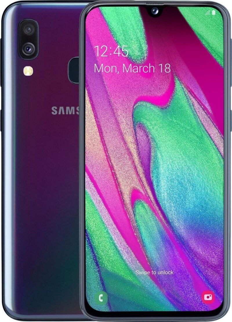 Samsung SM-A405F Galaxy A40 - 64Go - Reconditionné Grade A - Noir