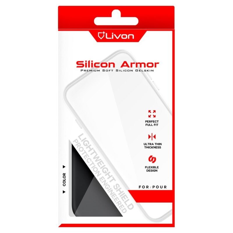 Livon Apple iPhone 12 / iPhone 12 pro Silicon Armor - Noir