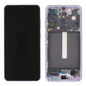 Écran LCD + Tactile Avec Cadre Samsung Galaxy S21 FE SM-G990B - GH82-26414D/GH82-26420D/GH82-26590D - Lavender