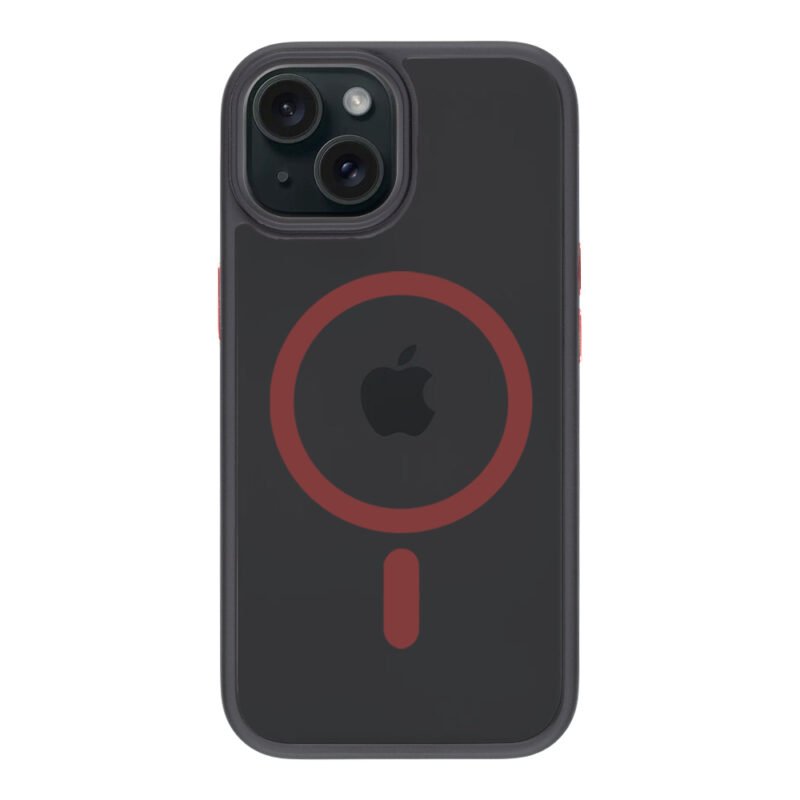 Tactical iPhone 15 Magforce Hyperstealth 2.0 Cover - 8596311250583 - Black/Red