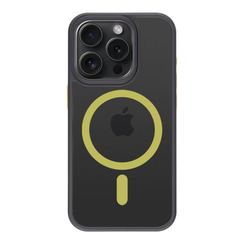 Tactical iPhone 15 Pro Magforce Hyperstealth 2.0 Cover - 8596311250590 - Black/Yellow