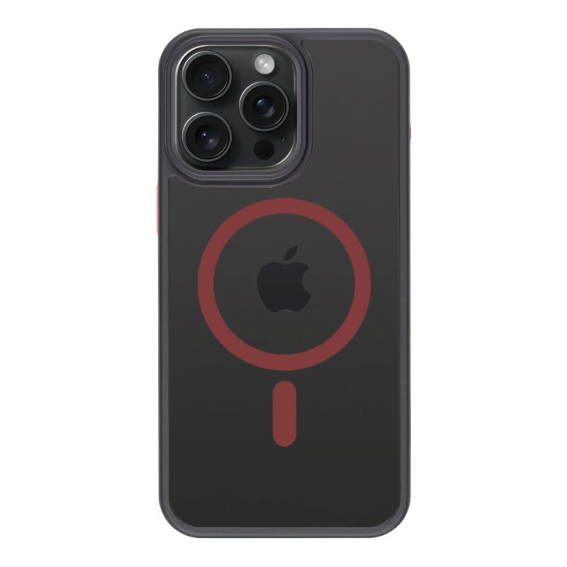 Tactical iPhone 15 Pro Max Magforce Hyperstealth 2.0 Cover - 8596311250620 - Black/Red