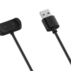 Tactical USB Charging Cable For Amazfit GTR2/GTS2, Zepp e/z, T-Rex Pro - 8596311144295 - Black