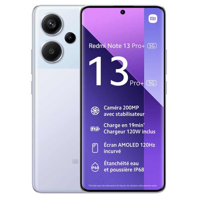 Xiaomi Redmi Note 13 Pro+ 5G - 512Go - Violet