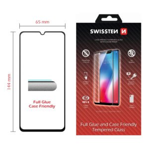 Swissten iPhone 16 Plus Verre trempé - 54501865 - Colle complète - Noir